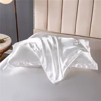1pcs Man-made Mulberry Silky Pillowcase  Pillow Case Cover Satin Home Textile Bedding Hotel Pillowcases 2