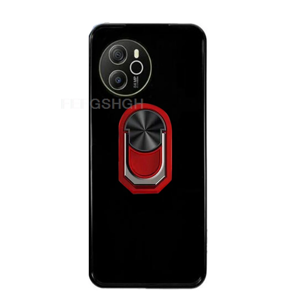Blackview Shark 8 - 6.78 Back Finger Ring Soft TPU Silicone Case