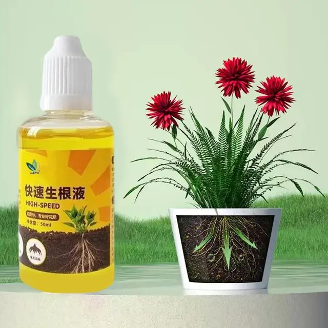 Növény Gyökerező Stimulátor Folyékony Gyors Gyökérgyökér Műtrágya Erős Tápanyag Oldat Növényhez - Image 4