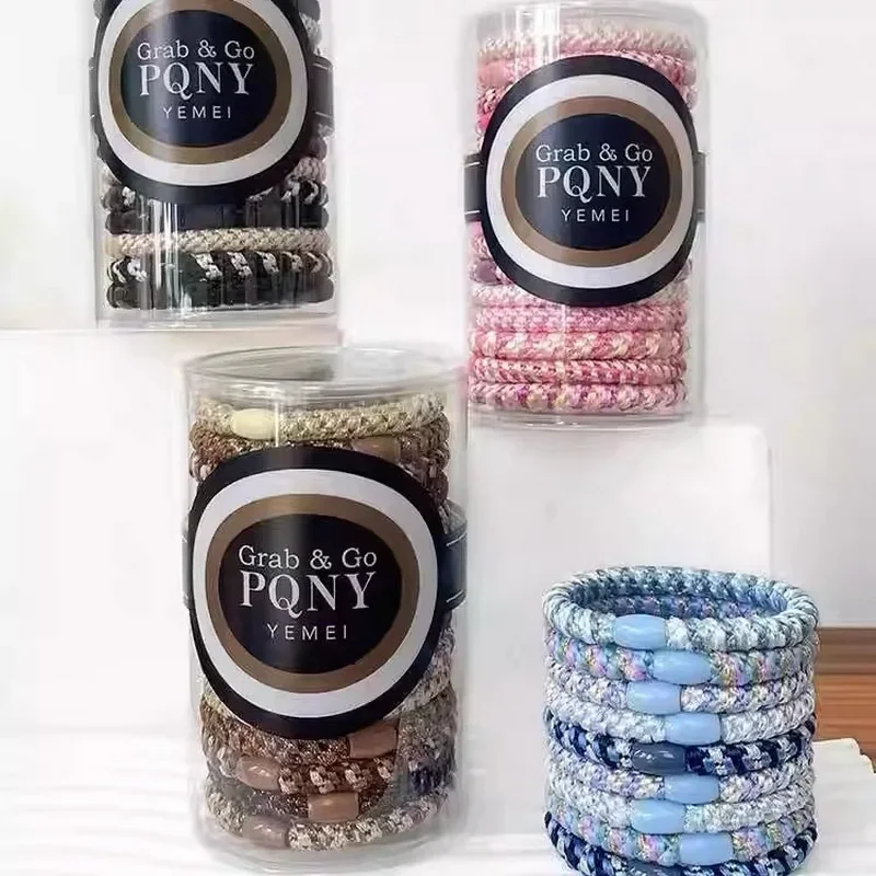 2026 15 pz/scatola Elastici per capelli ad alta elasticità per donna, elastici per coda di cavallo per ragazza, fasce per capelli, Knekki Haar Elastiek