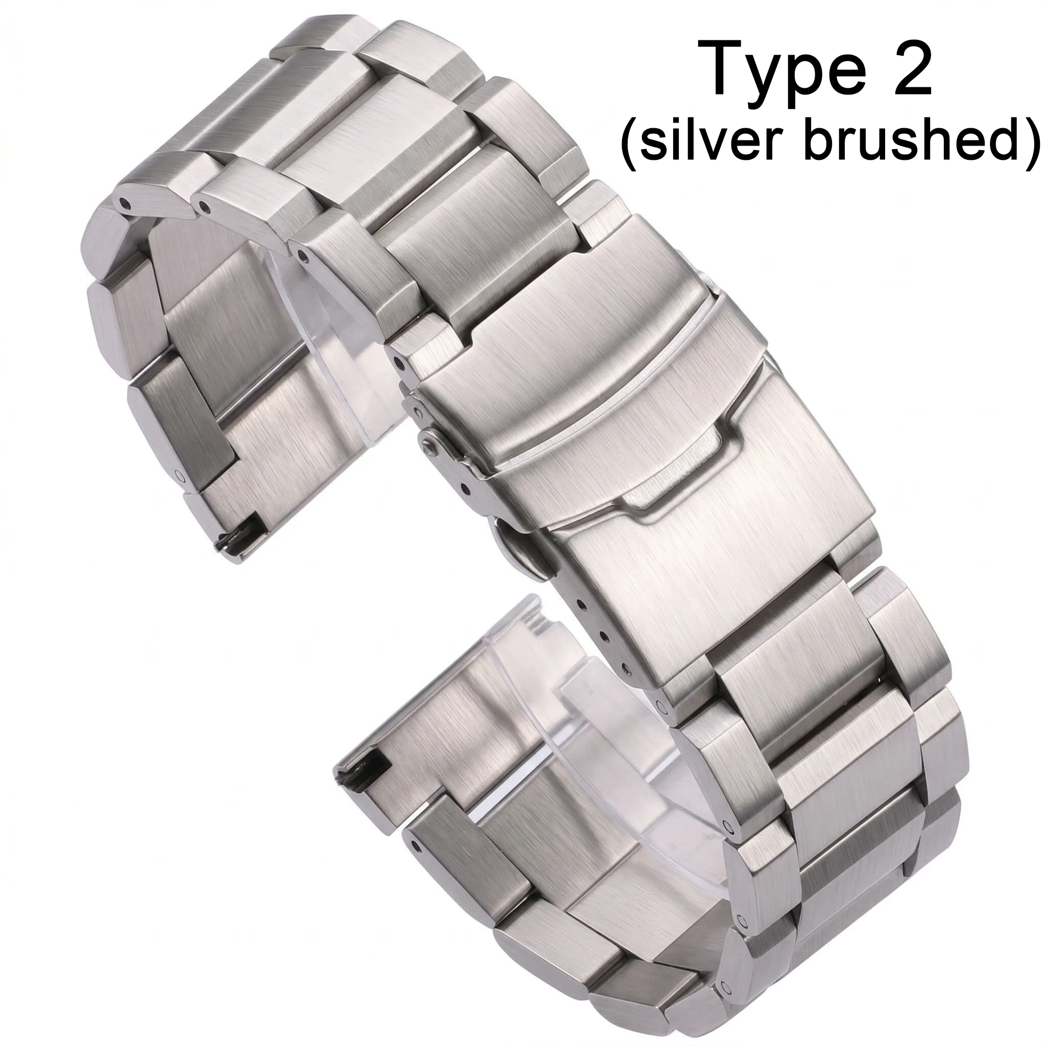 Sleek Stainless Steel Watch Band - Premium Metal Replacement Strap