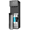 Bottleless Water Cooler Dispenser NSF Certified Filters Self Cleaning Black Stainless Steel Three Temperatures Dual Filtration 1