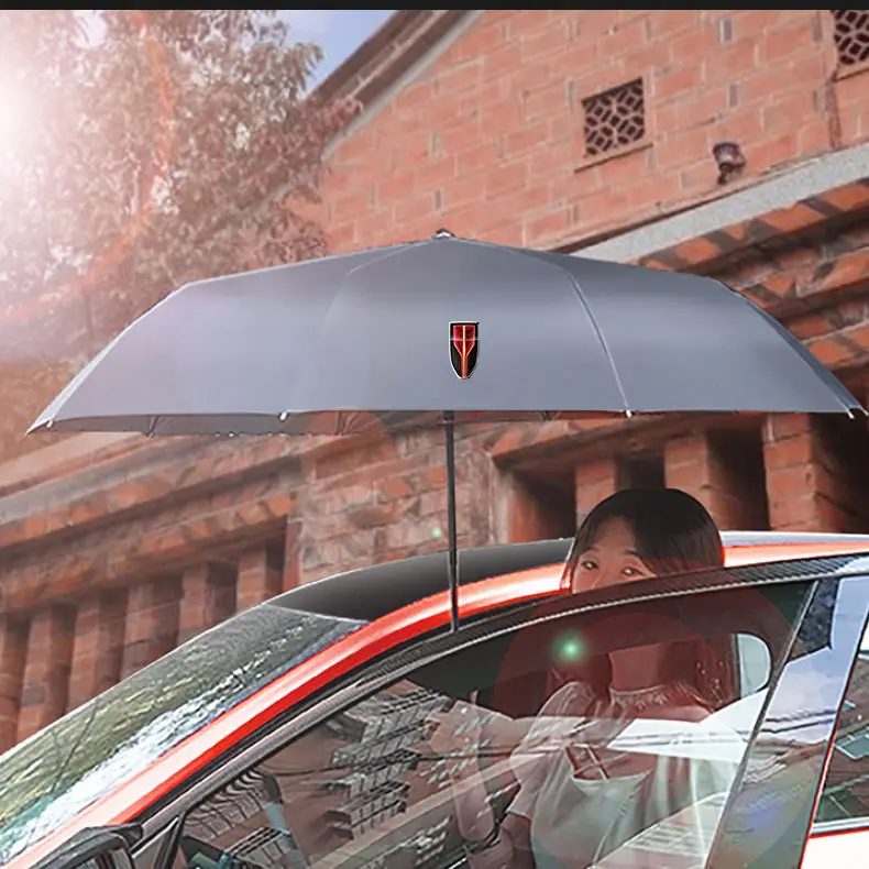 Fully Automatic UV 10 Bone Reverse Folding Umbrella For HONGQI HS5 H5 H9 H6 HS3 HS7 EH7 HQ9 E-HS9 Car Umbrella Parasol