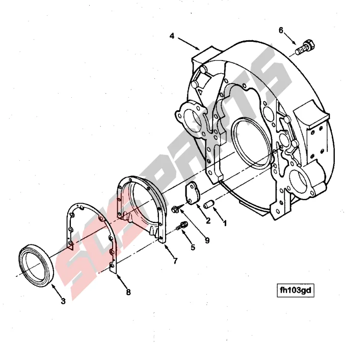 3067616 & 3006737 Rear Cover Gasket &Oil Seal Fit Cummins Engine N14 855 QSK