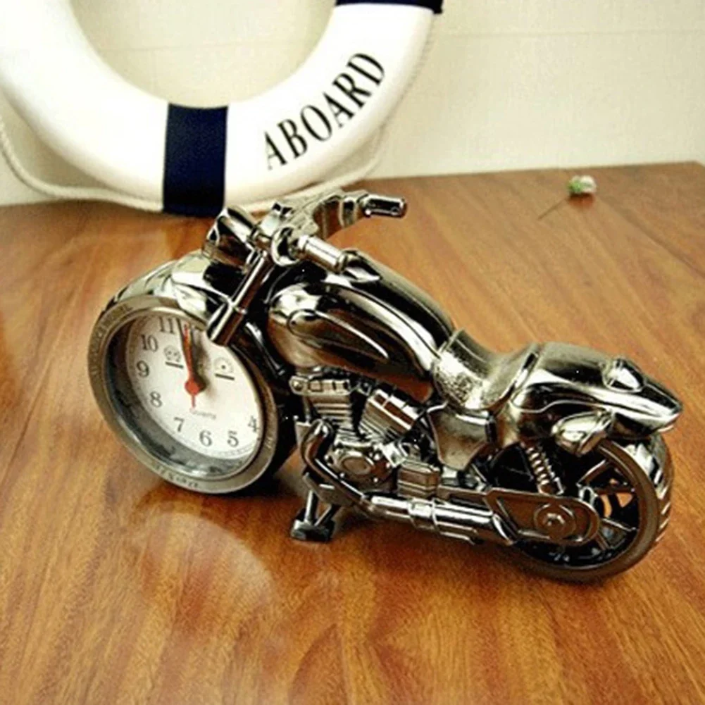 Personalized Desktop Quartz Clock Personality Gift Friends Cool Motorcycle Alarm Clock Model Fashion Retro Alarm quartz clock movement,retro desk clock,retro telephone alarm clock