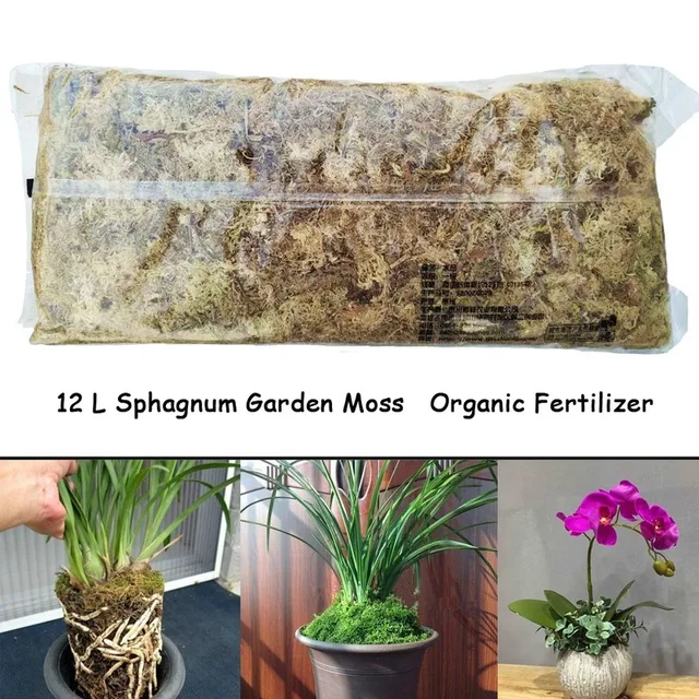 3 db Sphagnum Moha Mohát Hidratáló Táplálkozás Organikus Műtrágya Védelme Orchidea Zamatos Növényi Gyökerek Diy Virág Edény Otthoni Kert - Image 2