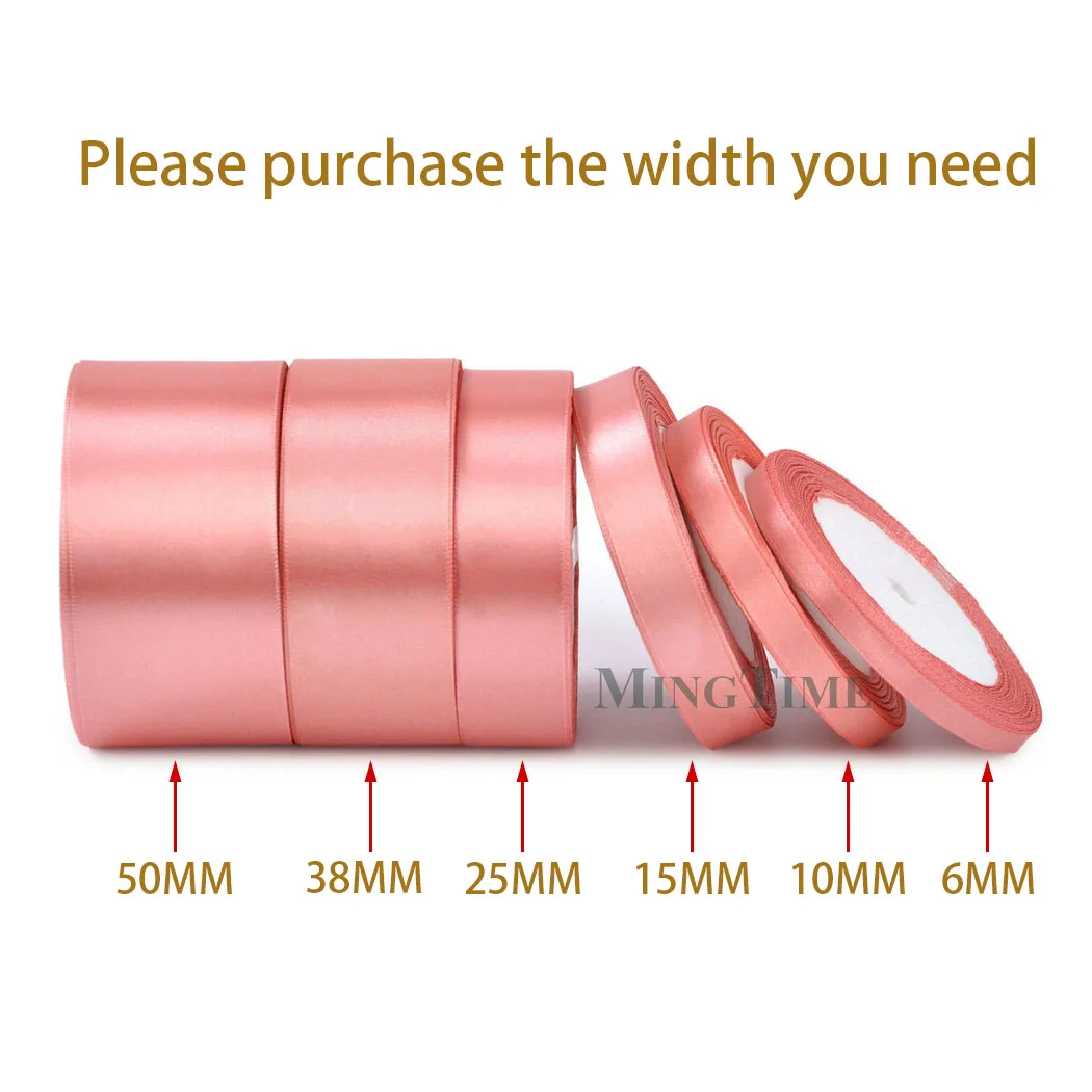 thumbnail image 1 of Cinta de raso de 22 metros (6 mm, 10 mm, 15 mm, 25 mm, 38 mm y 50 mm), ideal para fajas, regalos, lazos, manualidades, decoración de bodas y fiestas., 1 of 5