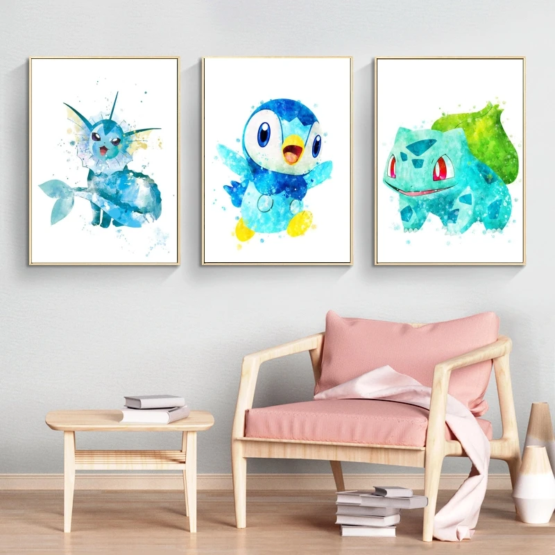 

Anime Character Pictures Pokemon Piplup Decoration Paintings Prints And Prints Birthday Gifts Living Room
