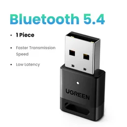 Wireless USB Bluetooth 5.4 Adapter and Transmitter for Audio and Peripheral Connectivity (Bluetooth 5.4)