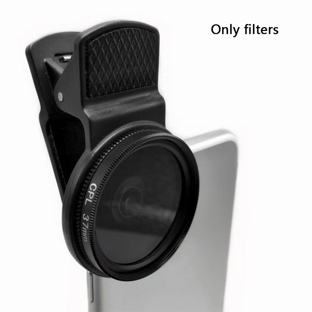 37mm Round Universal Portable Polarizer Camera Lens CPL Professional Filter for iphone And Other Smart Phone macro lens for mobile