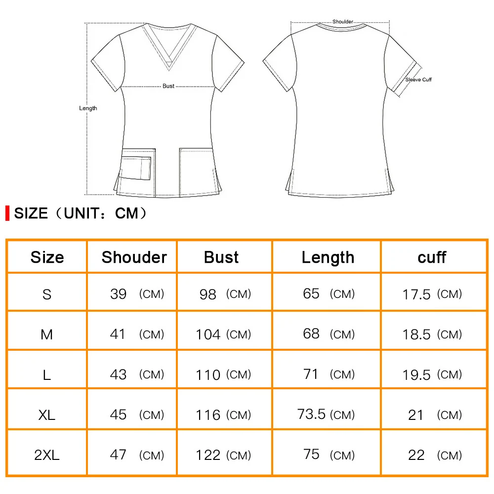 Nutritionist dustproof work clothes Cotton uniform Scrubs tops Children's Checkup Center work wear cartoon printing spa uniforms images - 6