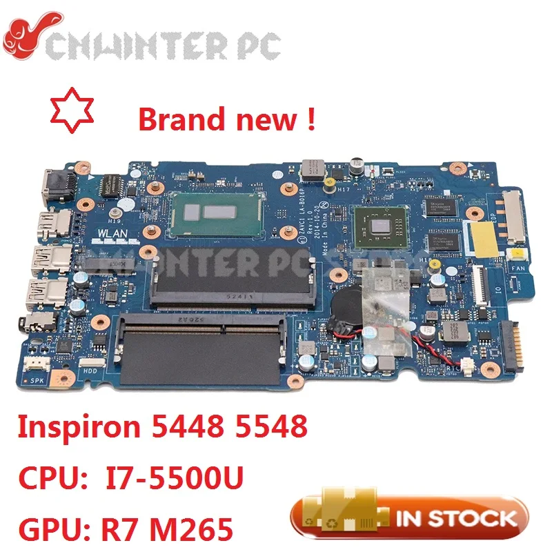 Новинка NOKOTION для DELL Inspiron 5448 5548 Материнская плата ноутбука ZAVC1 LA-B016P 0671D8 SR23W I7-5500U CPU 2G