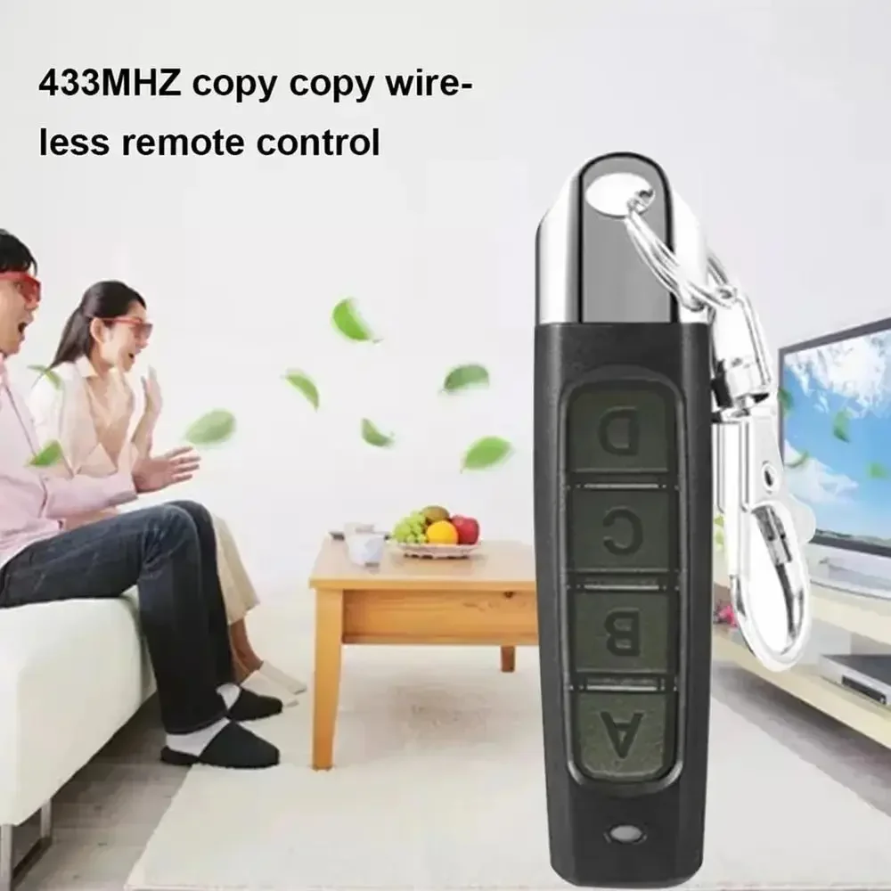 Four Key 433MHZ Wireless Remote Control Small Volume Color Garage Door Copy Thumb Remote Control For Home Security System