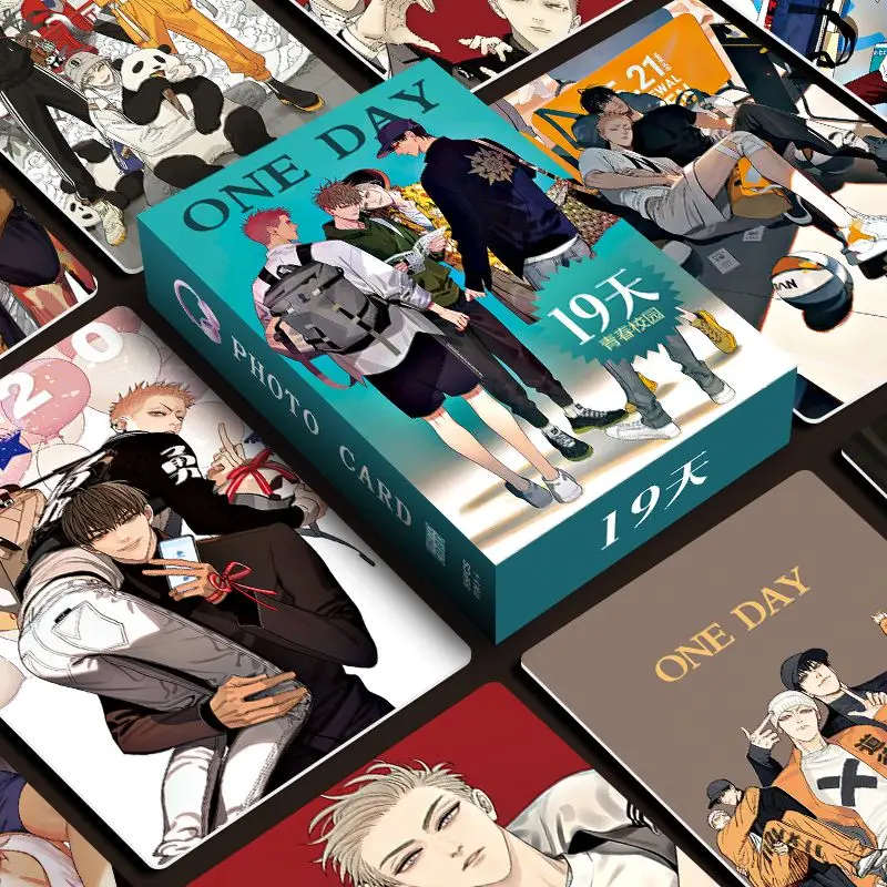 kpop photo cards comics photo cards manga photo cards photo cards 55 Pcs/Set Chinese BL Manwha 19 Days Laser Lomo Card Mo Guanshan, He Tian Cartoon Characters HD Photocard Fans Gift
