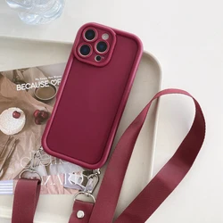 Custodia posteriore in TPU rinforzato con protezione per l'obiettivo della fotocamera e laccetto - Cover per telefono in silicone morbido