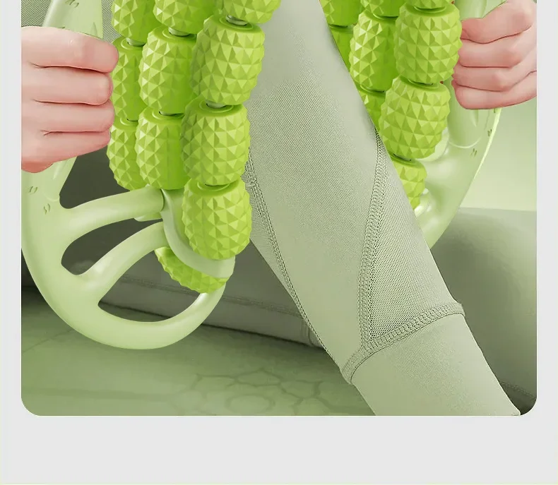 Neuester 29/23-Rad Ringförmiger Beinmassagegerät Körperstraffungs-Rollenmassagegerät Anti-Cellulite-Massage für Körperentspannung – Detail 6