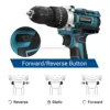 Gisam Cordless Drill Rechargeable Electric Screwdriver Electric Drill Mini Wireless Hand Drill Lithium-Ion Battery Power Tools 5