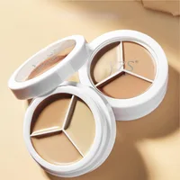 3 Color Contour Concealer Palette Moisturizing Full Coverage Acne Spots Dark Circles Concealer Makeup Cosmetics 2
