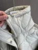 Quilted coat for women ETJ 2024traf QUILTED JACKET WITH TIES new beige drawstring high neck pocket clip cotton jacket for women 4