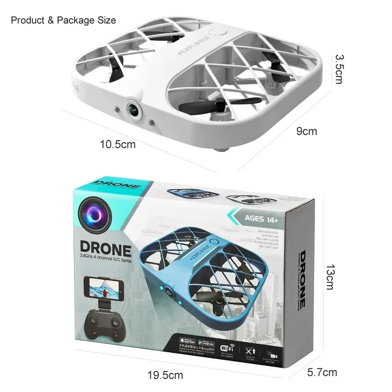 Jjrc H107 ̴ UAV , ޴ϱ   UAV ⷯ ͸ ī޶,  ̴  װ 峭,  ÷̾ƺ, 8k, 4k