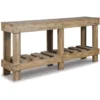 Susandeer Rustic Farmhouse Console Sofa Table, Brown 2