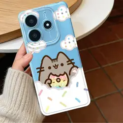 Whimsical Pusheen Cat Soft Phone Case for Redmi A7 Pro 4G (Mix01)