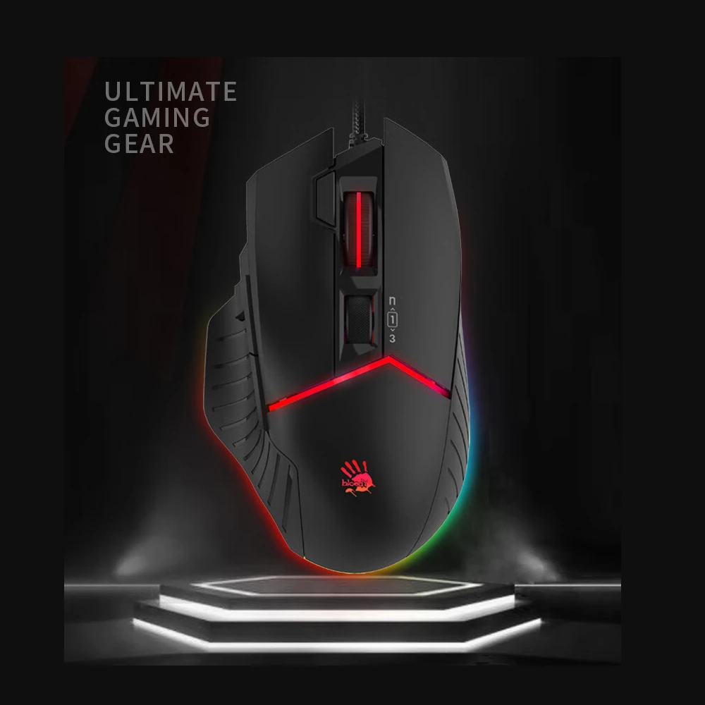 Max Gaming Mouse para Bloody Wired Macro Programação Laptop Desktop Computer com Rgb Backlight Mice W95 - Imagem 4