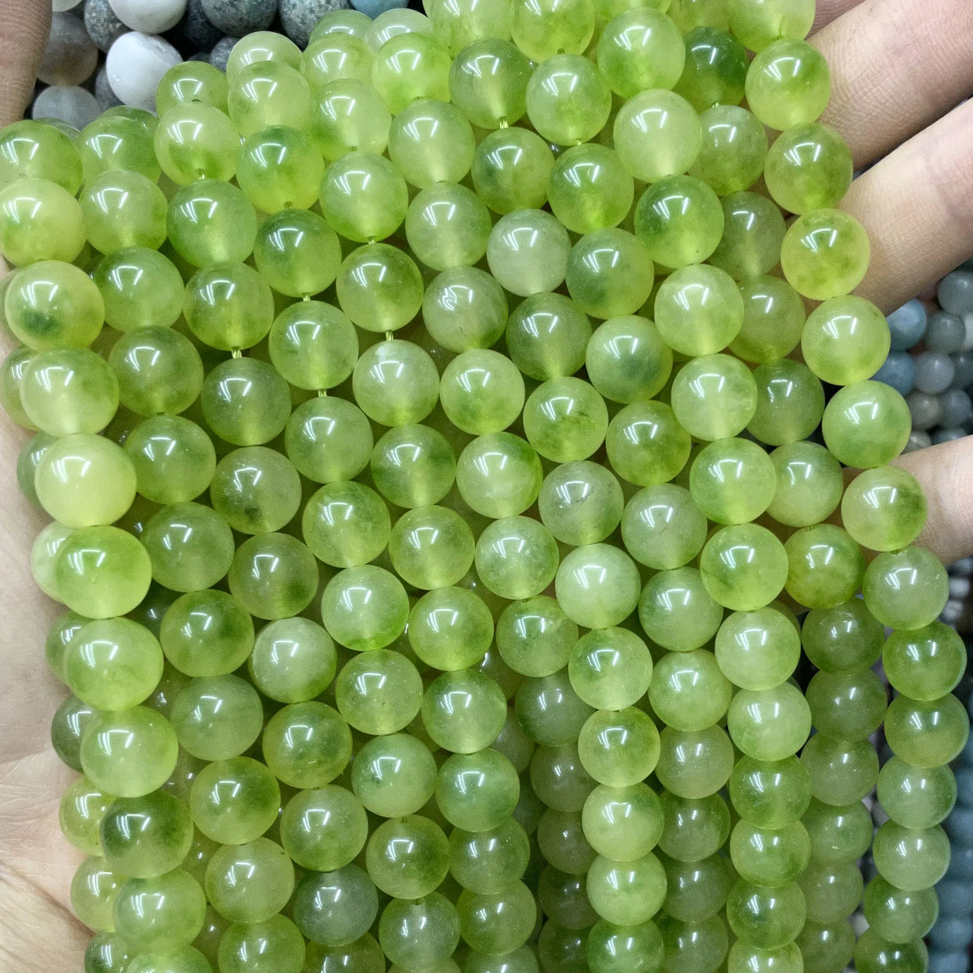 Perle Di Agata Con Fori Grandi 6/8/10/12mm All'Ingrosso Per - Foto 3