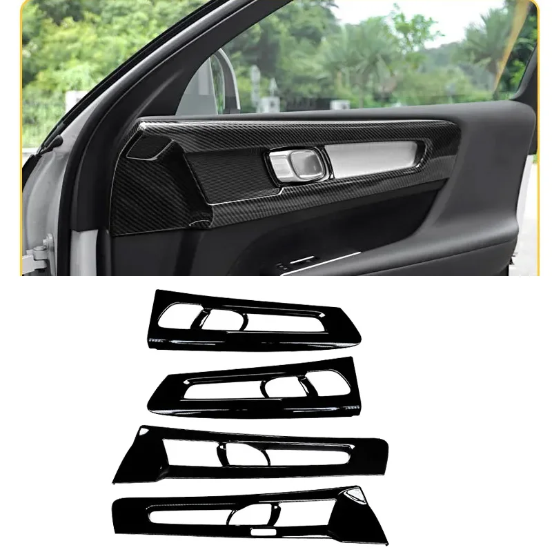 

Подходит для Volvo XC40 C40, украшение двери, серебристо-черные глянцевые автомобильные аксессуары, автомобильные наклейки