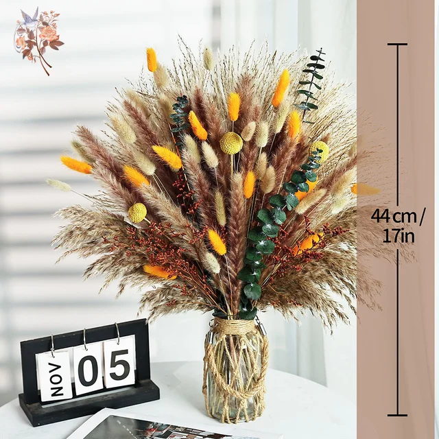 Natural Pampas Bouquet Reed Dried Flowers Wedding Boho