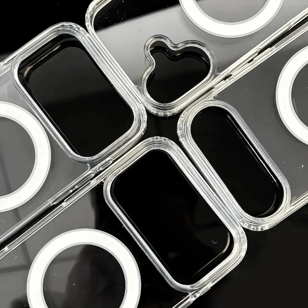 Magnetic Protection Shockproof Transparent Phone Case with MagSafe Compatibility