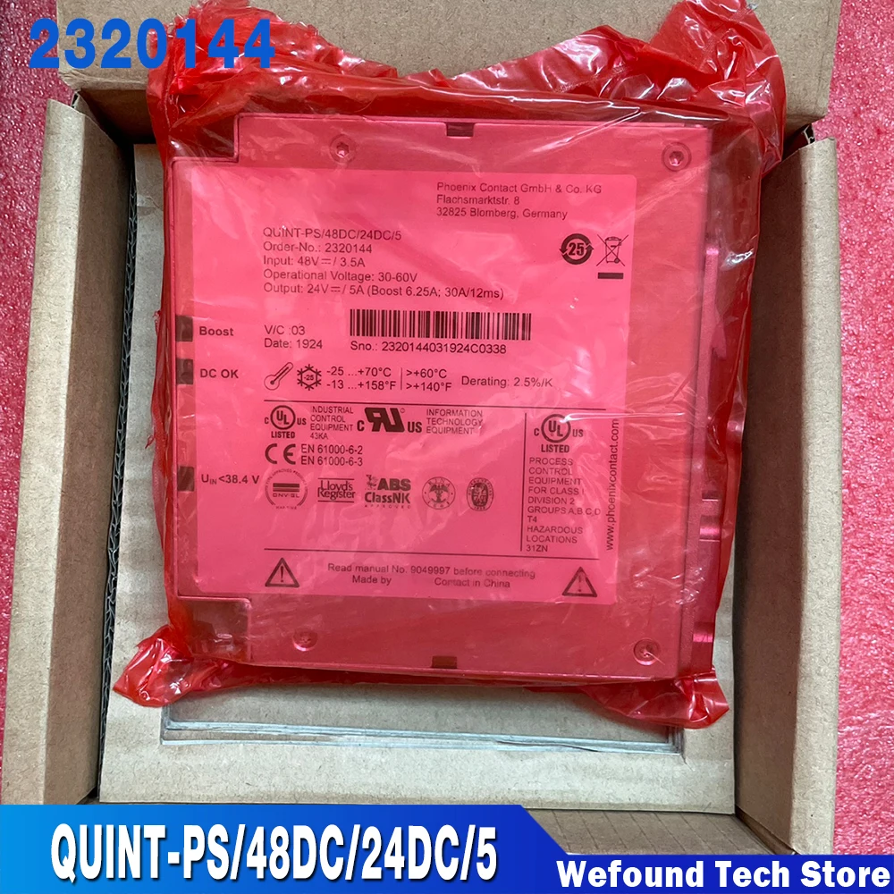 

НОВЫЙ Конвертер QUINT POWER для Phoenix DC/DC QUINT-PS/48DC/24DC/5 2320144