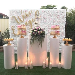 Event Decor Cylinder Pedestal Stand Metal Risers Set Dessert Cake Stand Wedding Table Birthday Party Decorations