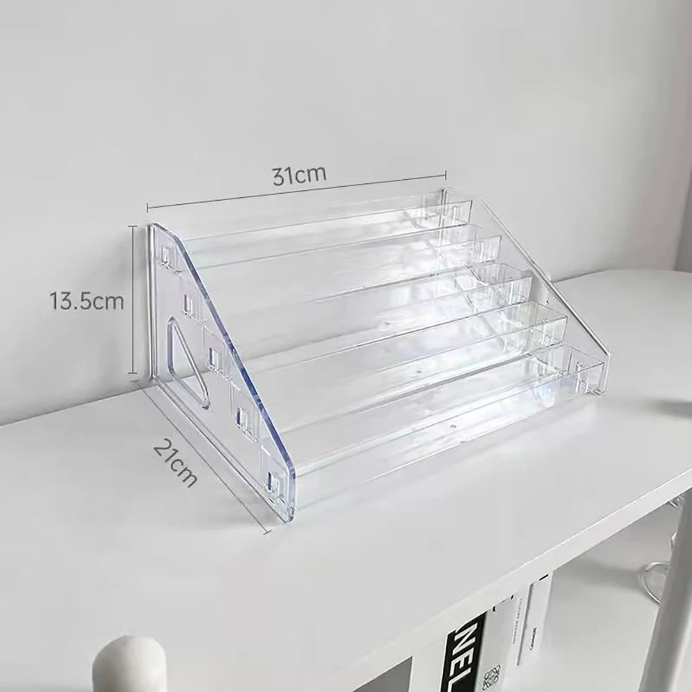 Transparent Storage Box Makeup Organizer Cosmetic Display Case Jewelry Organizer Desktop Holder Clear Makeup Organizer 5