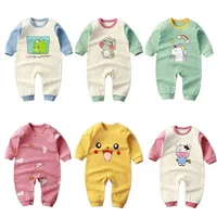 0-2 Age Baby Clothes Cartoon Long Sleeve Climbing Clothes Spring Autumn Newborn Underwear Jumpsuit Infantil Bodysuits Pajamas 1