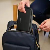 BANGE New Unisex Polyester Light Waterproof Digital USB Cable Storage Hand Bag, Electronics Travel Bag Organizer for Cable Case 6