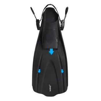 Oulylan Adjustable Short Adult Snorkel Foot Swimming Flippers Fins Beginner Water Sports Equipment Portable Diving Flippers Men 4