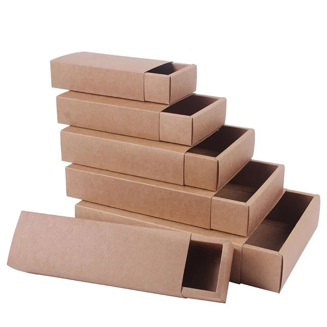 Cajas de Cartón de Una Pieza para Zapatos - 12 x 7 x 4, Kraft, 31