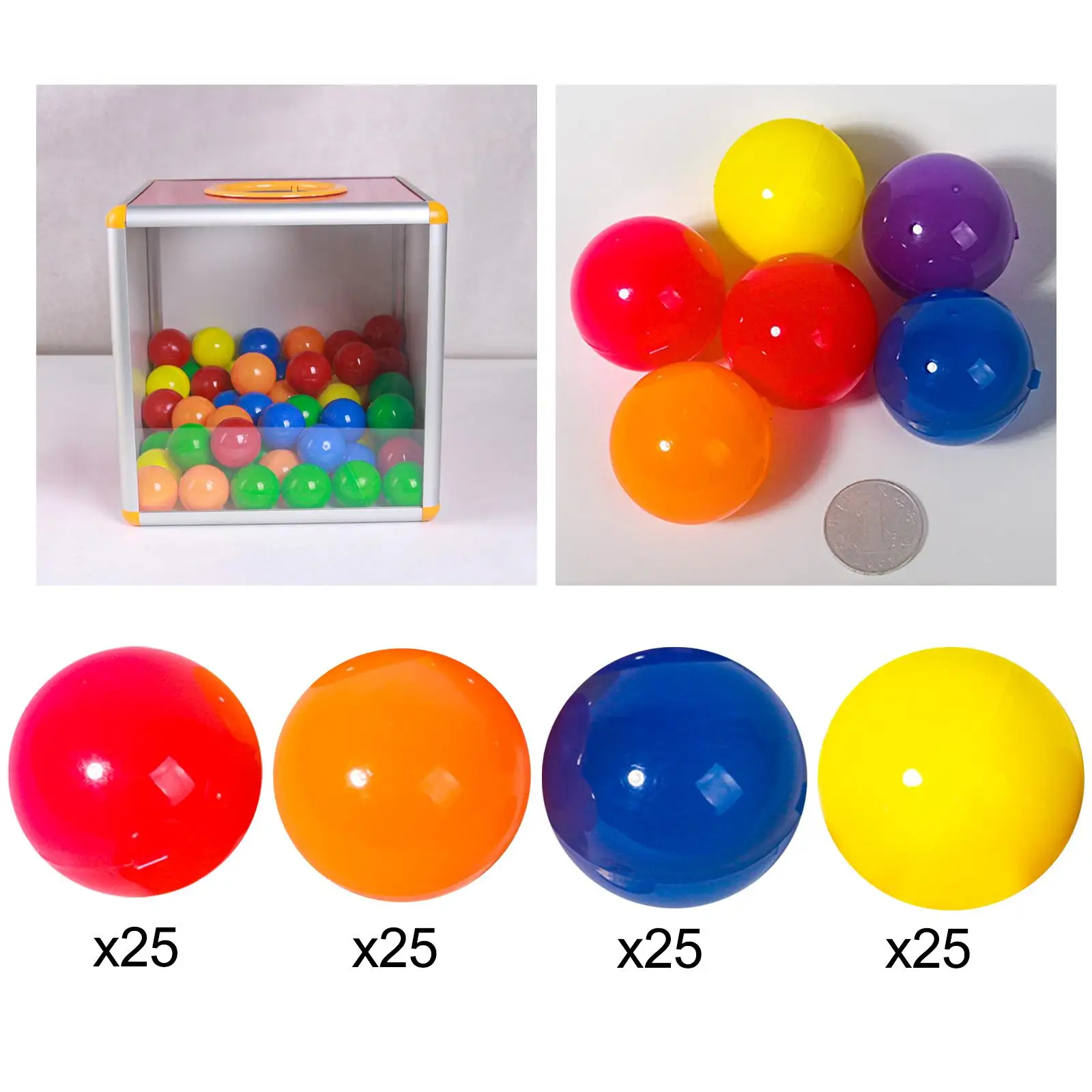 25Pcs Bingo Ball Lottery Balls for Large Group Games Entertainment Nights
