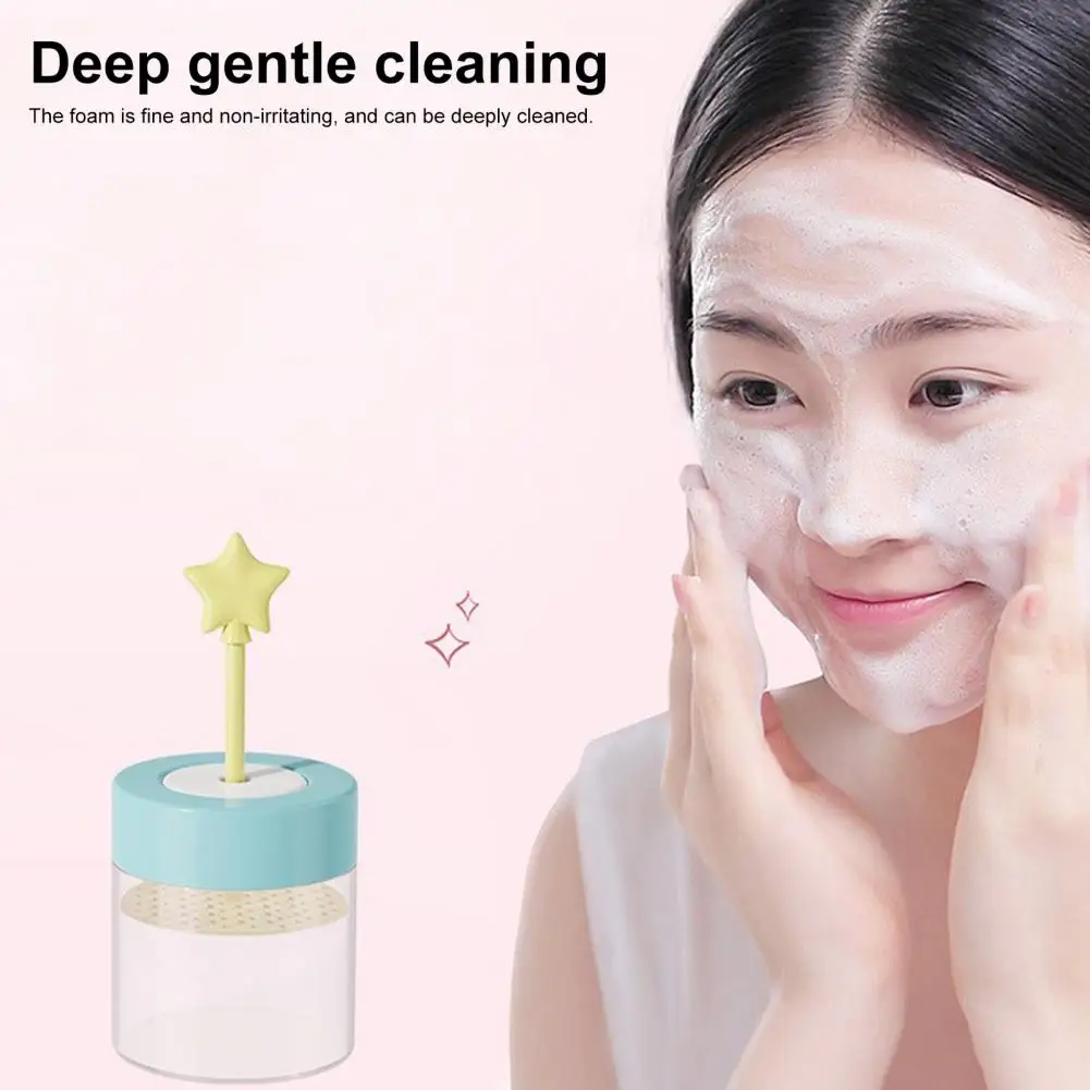 Portable Foaming Bottle Facial Cleanser Frother Skincare Star Moon Holes Shampoo Foamer Cup Quick Foam for Face