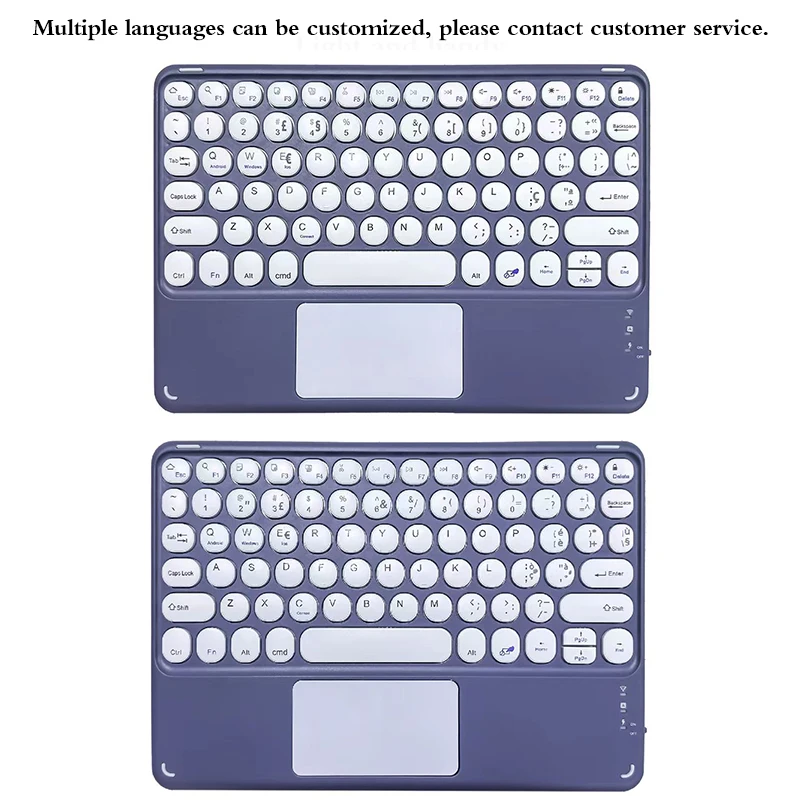 Tablet Keyboard for iPad Pro 11 12.9 Air 11 7th 6th Wireless Touch Keyboard Compatible IOS Android for Xiaomi Pad Samsung S9 +