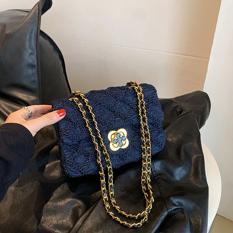 

Lingge Chain Women's 2024 New Trendy Fashion Small Square Bag Versatile Shoulder Purses and Handbags Crossbody Bag for Women