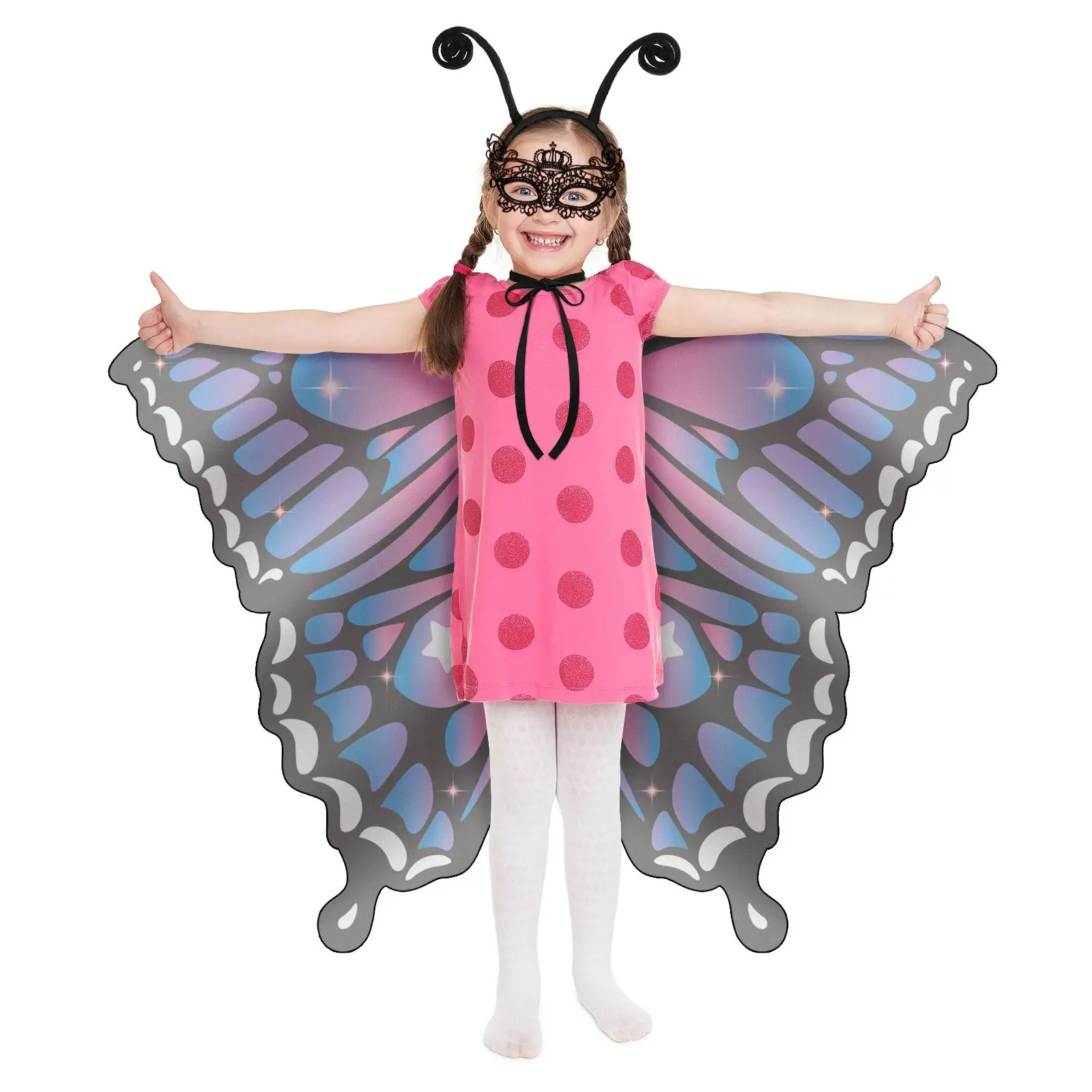 Butterflies Wing Shawl Dreses Dreses Dancing Performance Cape Masquerade Cosplay Woman Cape Butterfly Costume