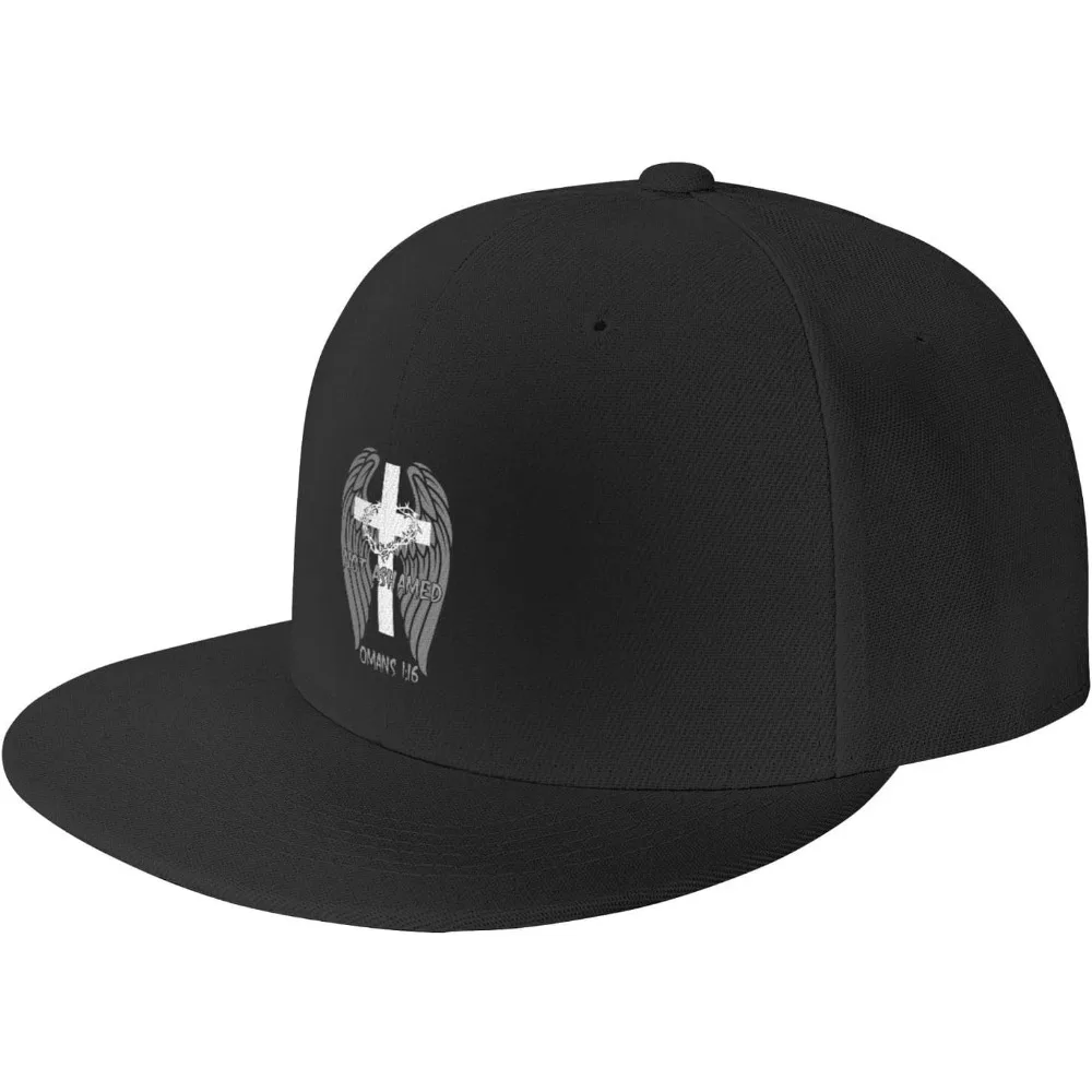 

Not Ashamed Romans 1:16 Christian Adjustable Snapback Hat for Men Women,Cool Hip Hop Men's Women Adjustable Baseball Caps