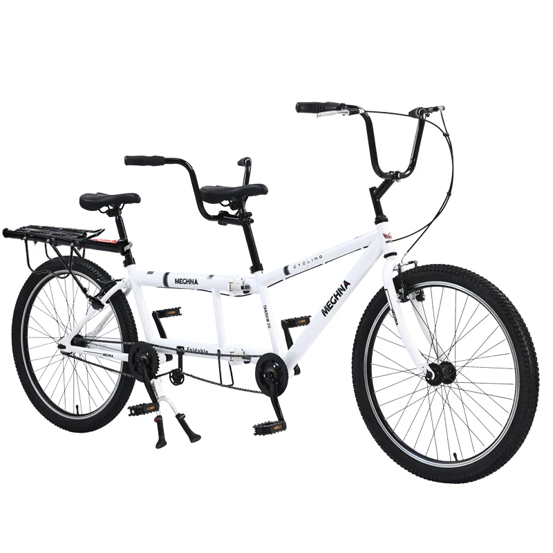 Double Bicycle for Family, Variable Speed, Family, Three Person, Landscape Spot, Beach Bike, Two Riding, Double Bicycle