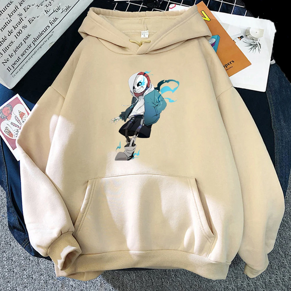 

Game Undertable Sans Hoodies Streetwear Fashion MEN Handsome Long-sleeved Sweatshirt Four Seasons Casual O-Neck Fleece Printing