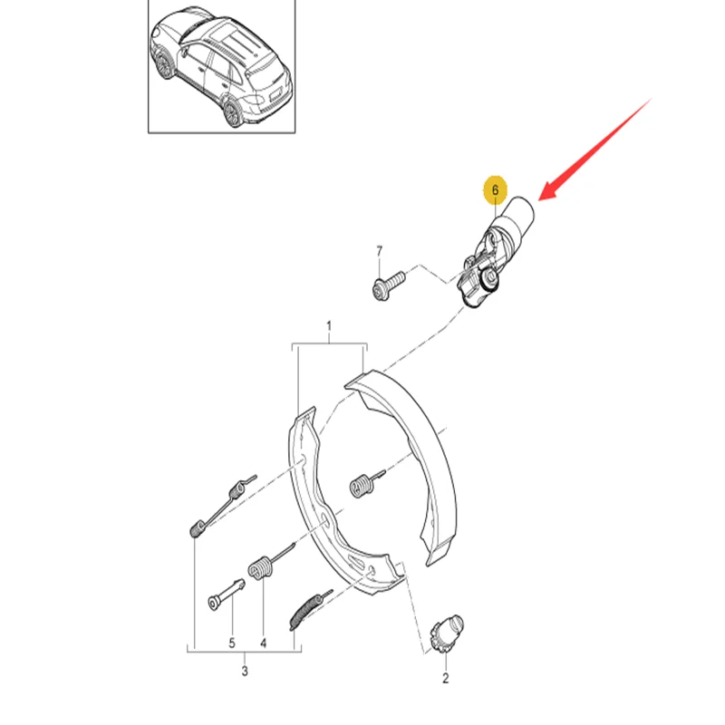 Suitable for Porsche Cayenne handbrake servo motor, left side 95835209101 95835209104, right side 95835209201 95835209204