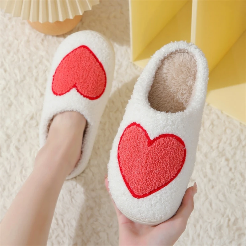 Winter Women Home Slippers Indoor Non-Slip Flip Flops Couple Plush Living Room Shoes Man Simple Soft Warm Cotton Slides 5