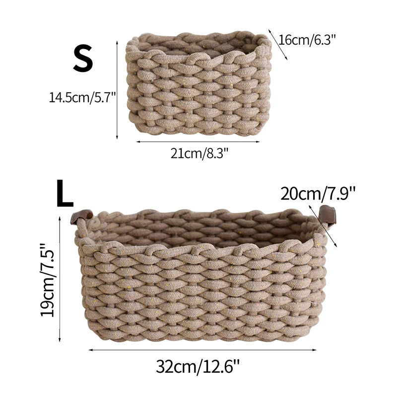 Hand-woven Storage Basket Laundry Wicker Baskets Corn Husk Sundries  Organizer Clothes Toys Storage Container Cesta Mimbre - Storage Baskets -  AliExpress