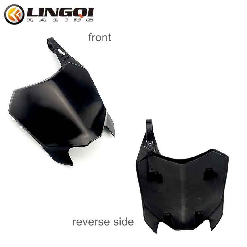 LINGQI RACING Motorcycle CRF 110 125 Plastic Front Number Plate For CRF110 CRF125 Racing Off Road Pit Dirt Bike motorcycle accessories